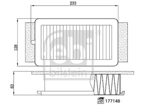 FEBI BILSTEIN FEBI BILSTEIN 177148 Febi Bilstein Air Filter For Renault Captur Clio 