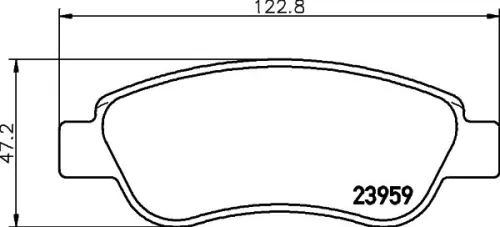 MINTEX MINTEX MDB2743 1x MINTEX MDB2743 Brake Pad Set 