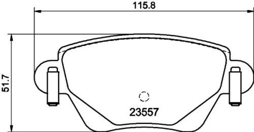 1x  MINTEX Brake Pad Set