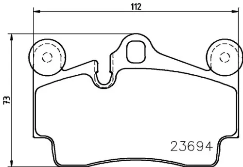 1x  MINTEX Brake Pad Set