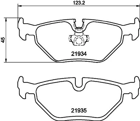1x  MINTEX Brake Pad Set