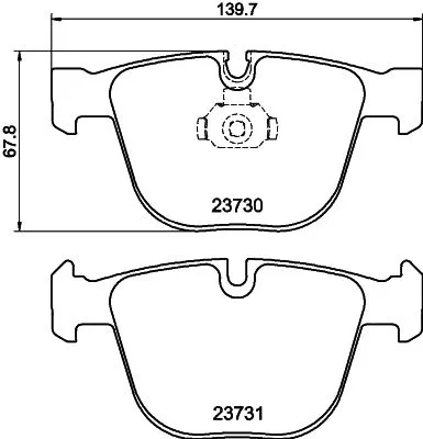 1x MINTEX MDB2765 Brake Pad Set
