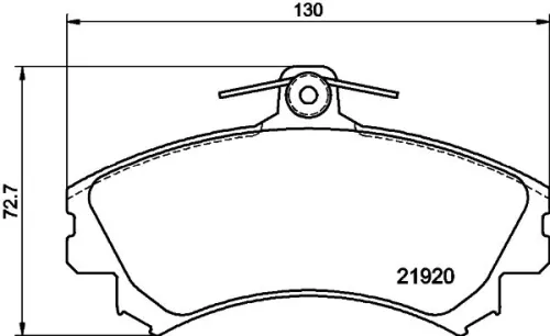 1x  MINTEX Brake Pad Set