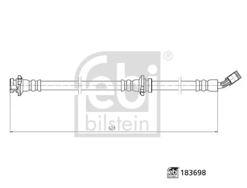 FEBI BILSTEIN FEBI BILSTEIN 183698 Febi Front Left Brake Hose For Nissan Qashqai X-trail 