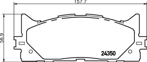 1x MINTEX MDB2788 Brake Pad Set