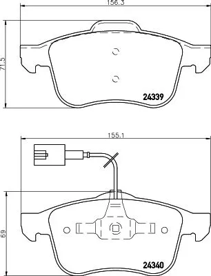 MINTEX MINTEX MDB2790 1x MINTEX MDB2790 Brake Pad Set 