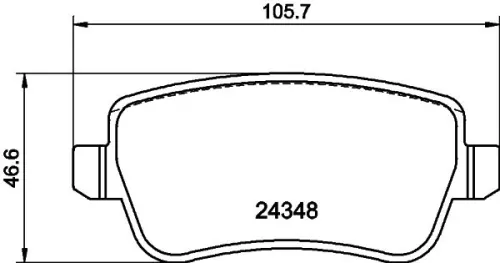 1x  MINTEX Brake Pad Set