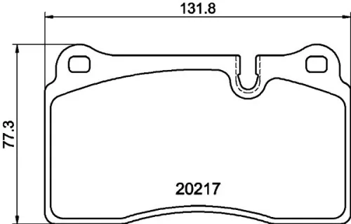 1x  MINTEX Brake Pad Set