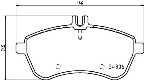 MINTEX MINTEX (MDB2830) 1x  MINTEX Brake Pad Set 