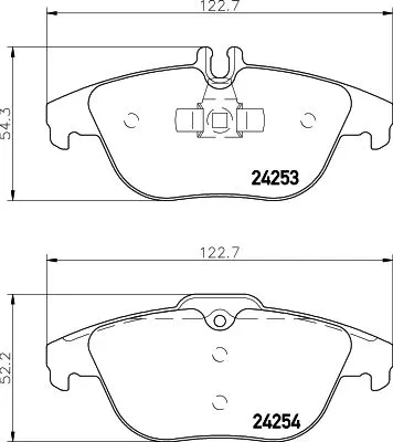 MINTEX MINTEX MDB2845 1x MINTEX MDB2845 Brake Pad Set 