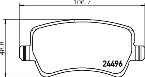 1x  MINTEX Brake Pad Set