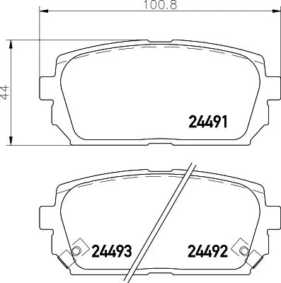 MINTEX MINTEX (MDB2866) 1x  MINTEX Brake Pad Set 