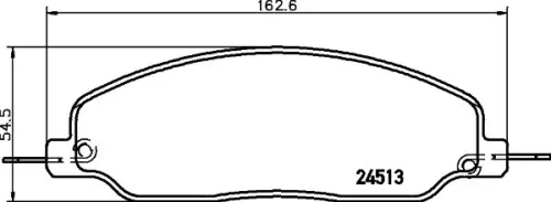 1x MINTEX MDB2873 Brake Pad Set