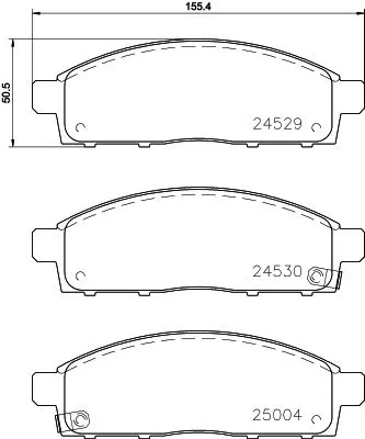 MINTEX MINTEX MDB2882 1x MINTEX MDB2882 Brake Pad Set 