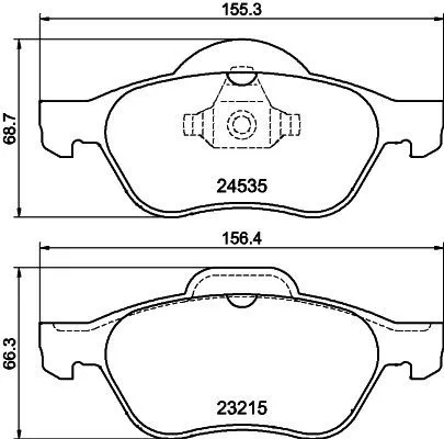 1x  MINTEX Brake Pad Set