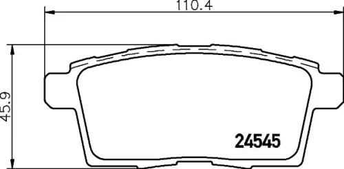 1x  MINTEX Brake Pad Set