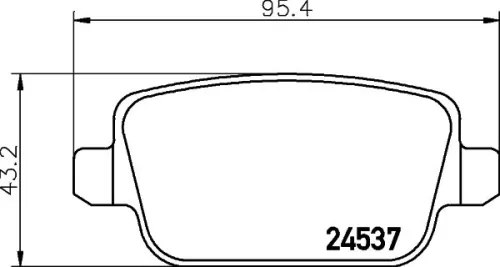 1x  MINTEX Brake Pad Set