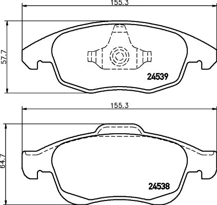 1x  MINTEX Brake Pad Set