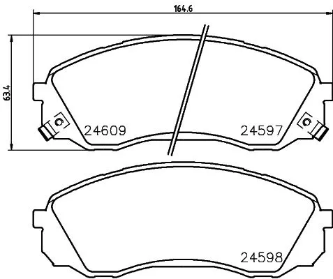 MINTEX MINTEX MDB2921 1x MINTEX MDB2921 Brake Pad Set 