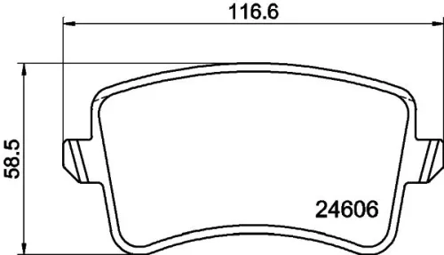 1x  MINTEX Brake Pad Set