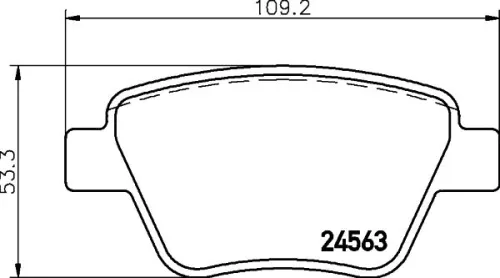 1x  MINTEX Brake Pad Set