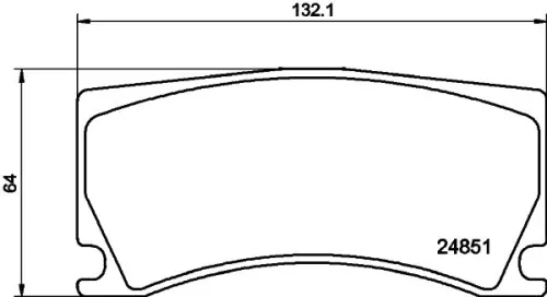 1x MINTEX MDB2980 Brake Pad Set