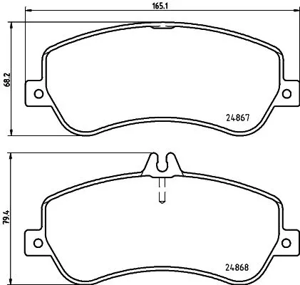 1x  MINTEX Brake Pad Set