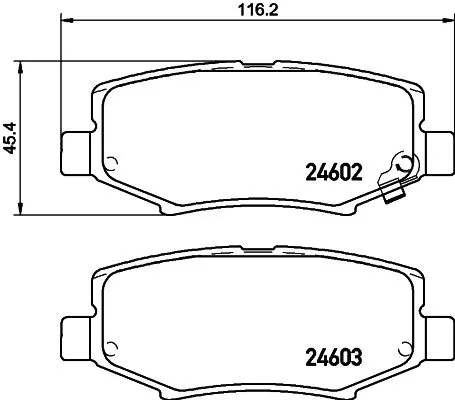MINTEX MINTEX (MDB3011) 1x  MINTEX Brake Pad Set 