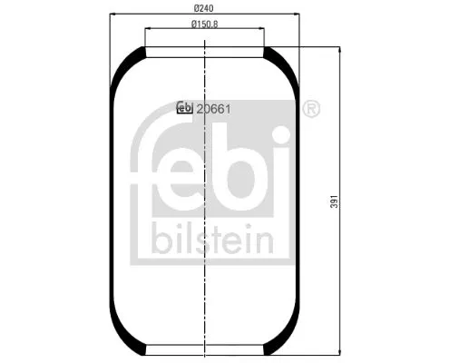 Febi Air Bag Suspension Spring For Neoplan Setra Volvo 8700 B12 B7 Series 4