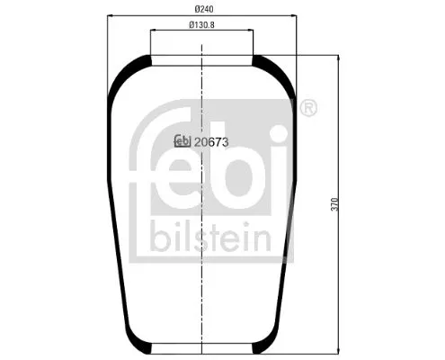 FEBI BILSTEIN FEBI BILSTEIN 20673 Febi Air Bag Suspension Spring For Daf Mercedes-benz Volvo F10 Fl10 Fl7 Lk/ 