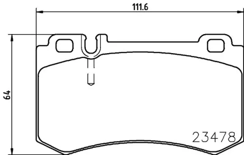 1x  MINTEX Brake Pad Set