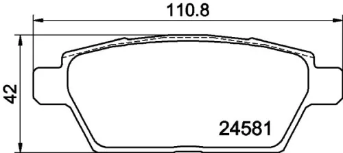 1x  MINTEX Brake Pad Set