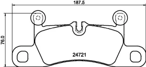 1x  MINTEX Brake Pad Set