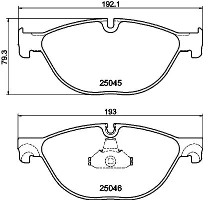 1x  MINTEX Brake Pad Set