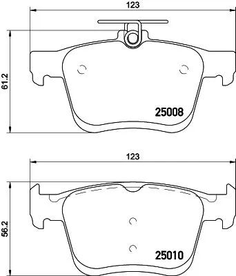 1x  MINTEX Brake Pad Set