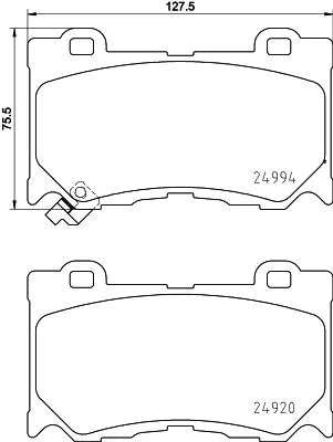 1x  MINTEX Brake Pad Set