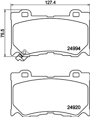 MINTEX MINTEX (MDB3109) 1x  MINTEX Brake Pad Set 