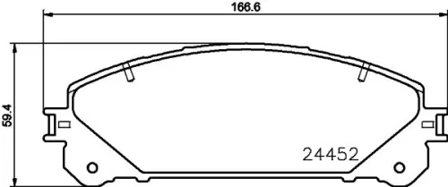 1x  MINTEX Brake Pad Set