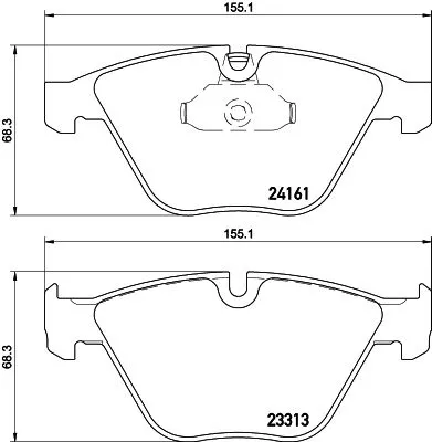 1x  MINTEX Brake Pad Set