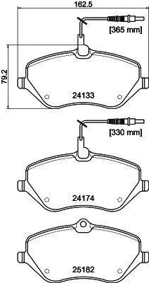 1x  MINTEX Brake Pad Set