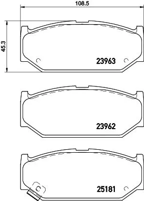 MINTEX MINTEX (MDB3149) 1x  MINTEX Brake Pad Set 