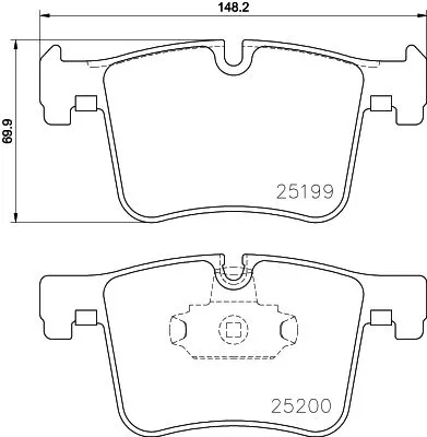 1x  MINTEX Brake Pad Set