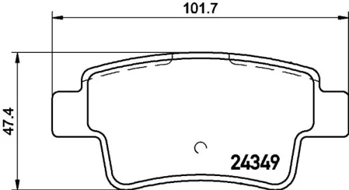 1x  MINTEX Brake Pad Set