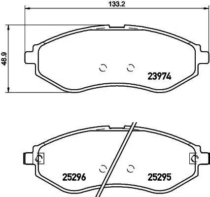 1x  MINTEX Brake Pad Set