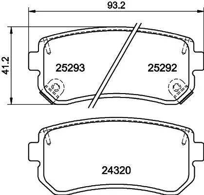 MINTEX MINTEX (MDB3232) 1x  MINTEX Brake Pad Set 