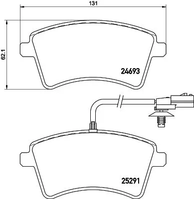 1x  MINTEX Brake Pad Set
