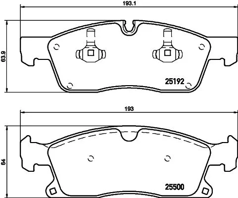 MINTEX MINTEX MDB3239 1x MINTEX MDB3239 Brake Pad Set 