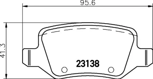 1x  MINTEX Brake Pad Set