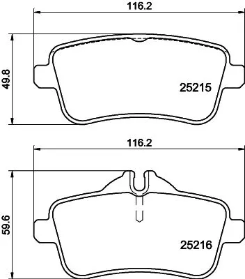 1x  MINTEX Brake Pad Set