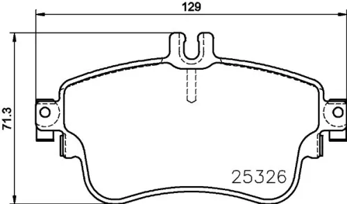 1x  MINTEX Brake Pad Set